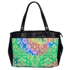 Hippie Fabric Background Tie Dye Oversize Office Handbag by Ravend