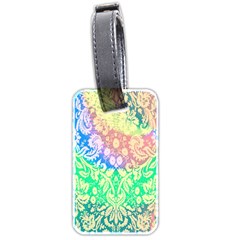 Hippie Fabric Background Tie Dye Luggage Tag (two Sides) by Ravend