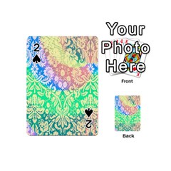 Hippie Fabric Background Tie Dye Playing Cards 54 Designs (mini) by Ravend