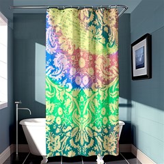 Hippie Fabric Background Tie Dye Shower Curtain 36  X 72  (stall)  by Ravend