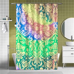 Hippie Fabric Background Tie Dye Shower Curtain 48  X 72  (small)  by Ravend