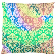 Hippie Fabric Background Tie Dye Large Cushion Case (two Sides) by Ravend