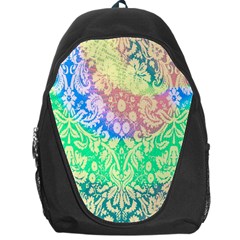 Hippie Fabric Background Tie Dye Backpack Bag by Ravend