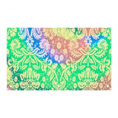 Hippie Fabric Background Tie Dye Banner And Sign 5  X 3 