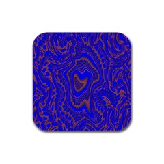 Optical Illusion Illusion Pattern Rubber Square Coaster (4 Pack) by Ravend