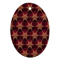 Background Pattern Icon Design Oval Ornament (two Sides) by Ravend