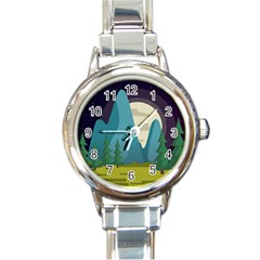 Nature Summer Season Round Italian Charm Watch