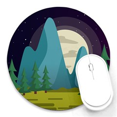 Nature Summer Season Round Mousepads by Ravend