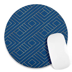 Abstract Geometry Pattern Round Mousepads by Ravend