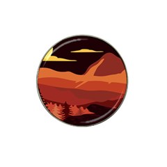 Mountain Forest Full Moon Hat Clip Ball Marker (10 Pack) by Ravend