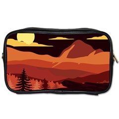 Mountain Forest Full Moon Toiletries Bag (one Side) by Ravend