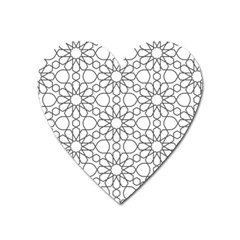 Flower Branch Corolla Wreath Lease Heart Magnet by Ravend