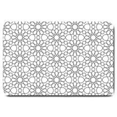 Flower Branch Corolla Wreath Lease Large Doormat  by Ravend