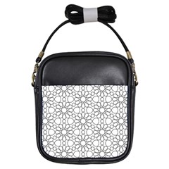 Flower Branch Corolla Wreath Lease Girls Sling Bag by Ravend