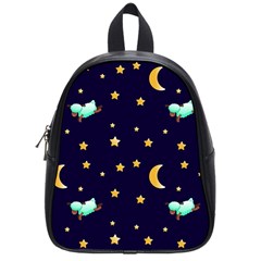 Seamless Pastel Wallpaper Animal School Bag (small) by Ravend