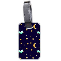 Seamless Pastel Wallpaper Animal Luggage Tag (two Sides) by Ravend