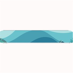 Palm Leaves Waves Mountains Hills Small Bar Mats by Ravend