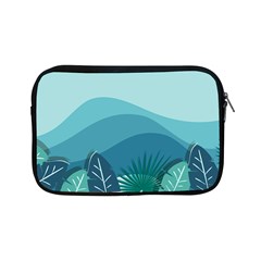 Palm Leaves Waves Mountains Hills Apple Ipad Mini Zipper Cases by Ravend