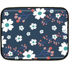 Floral Digital Paper Background Fleece Blanket (mini) by Ravend