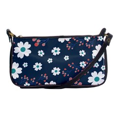 Floral Digital Paper Background Shoulder Clutch Bag