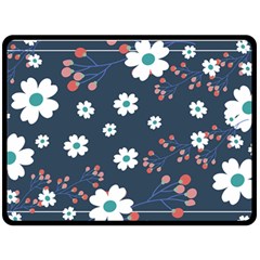 Floral Digital Paper Background Fleece Blanket (large)  by Ravend