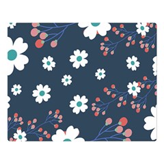 Floral Digital Paper Background Double Sided Flano Blanket (large)  by Ravend