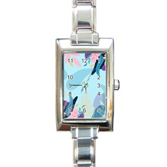 Illustration Leaves Leaf Nature Background Plant Rectangle Italian Charm Watch by Ravend