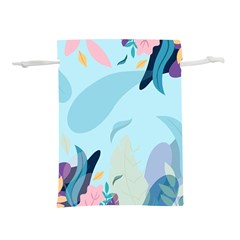 Illustration Leaves Leaf Nature Background Plant Lightweight Drawstring Pouch (l) by Ravend