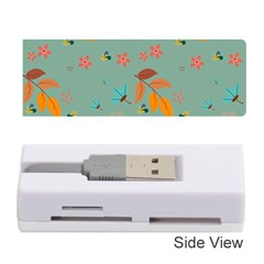 Background Flower Plant Leaves Memory Card Reader (stick) by Ravend