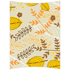 Leaves Flowers Background Wallpaper Back Support Cushion by Ravend