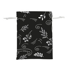 Leaves Doodle Digital Paper Foliage Lightweight Drawstring Pouch (l) by Ravend