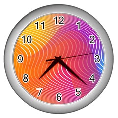 Brochure Flyer Poster Music Wall Clock (silver) by Ravend