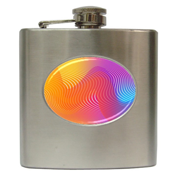 Brochure Flyer Poster Music Hip Flask (6 oz)