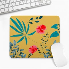 Nature Floral Flower Petal Leaves Leaf Plant Large Mousepads by Ravend