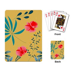 Nature Floral Flower Petal Leaves Leaf Plant Playing Cards Single Design (rectangle) by Ravend