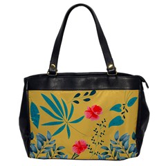 Nature Floral Flower Petal Leaves Leaf Plant Oversize Office Handbag by Ravend