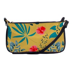 Nature Floral Flower Petal Leaves Leaf Plant Shoulder Clutch Bag by Ravend