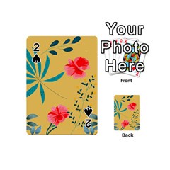 Nature Floral Flower Petal Leaves Leaf Plant Playing Cards 54 Designs (mini) by Ravend