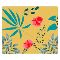 Nature Floral Flower Petal Leaves Leaf Plant Double Sided Flano Blanket (small) 