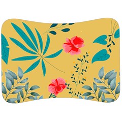 Nature Floral Flower Petal Leaves Leaf Plant Velour Seat Head Rest Cushion by Ravend