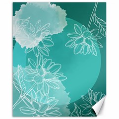 Flower Floral Design Background Canvas 16  X 20  by Ravend