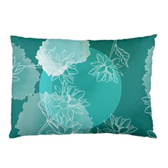 Flower Floral Design Background Pillow Case by Ravend