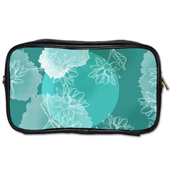 Flower Floral Design Background Toiletries Bag (two Sides) by Ravend