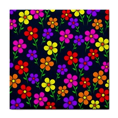 Background Flower Floral Bloom Tile Coaster