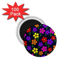 Background Flower Floral Bloom 1.75  Magnets (100 pack) 