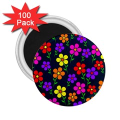 Background Flower Floral Bloom 2.25  Magnets (100 pack) 