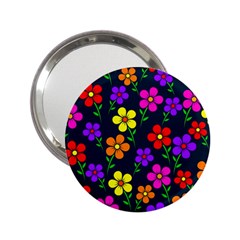 Background Flower Floral Bloom 2.25  Handbag Mirrors