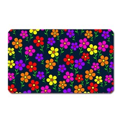 Background Flower Floral Bloom Magnet (Rectangular)