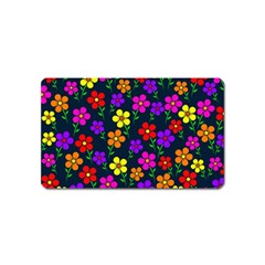 Background Flower Floral Bloom Magnet (Name Card)