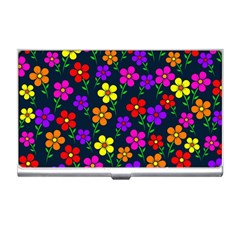 Background Flower Floral Bloom Business Card Holder